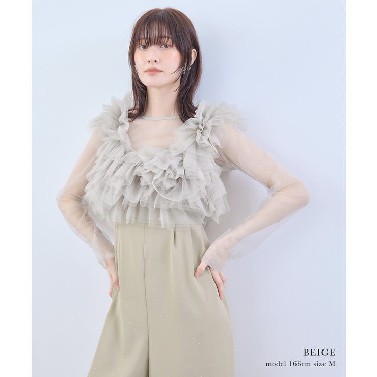 niana ニアナ ボリュームチュールオールインワン | Fashion Letter | 詳細画像7 