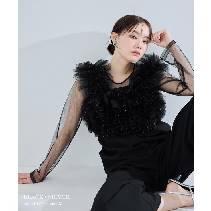 niana ニアナ ボリュームチュールオールインワン | Fashion Letter | 詳細画像9 