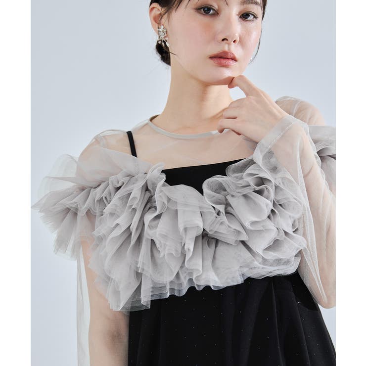 niana ニアナ ボリュームチュールオールインワン | Fashion Letter | 詳細画像15 