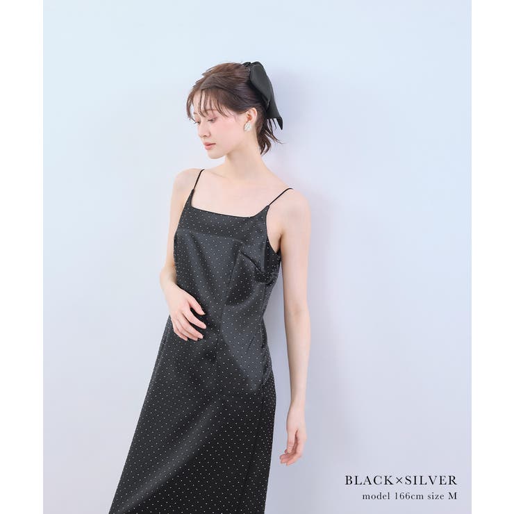 niana ニアナ グロッシーサテンドレス | Fashion Letter | 詳細画像2 