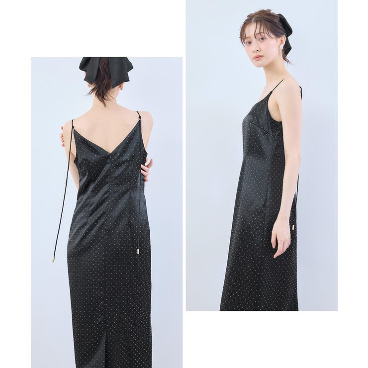 niana ニアナ グロッシーサテンドレス | Fashion Letter | 詳細画像4 