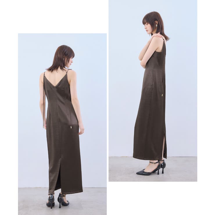 niana ニアナ グロッシーサテンドレス | Fashion Letter | 詳細画像8 