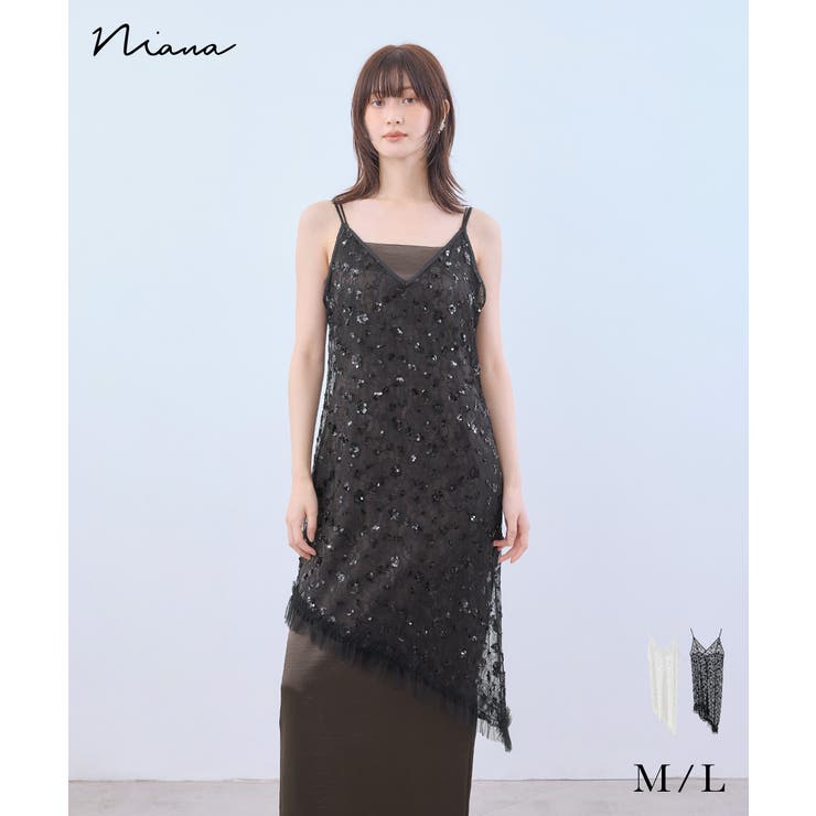niana ニアナ フラワースパングルキャミドレス | Fashion Letter | 詳細画像1 