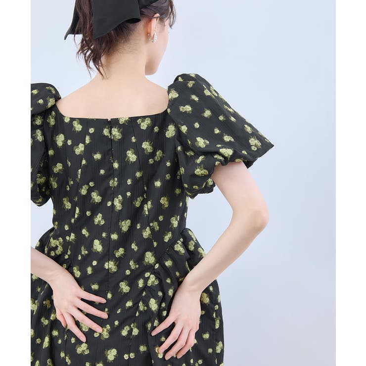 niana ニアナ フラワージャガードフォルムドレス | Fashion Letter | 詳細画像5 