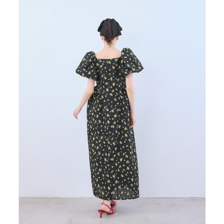 niana ニアナ フラワージャガードフォルムドレス | Fashion Letter | 詳細画像6 