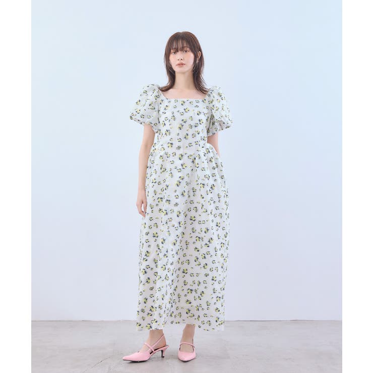 niana ニアナ フラワージャガードフォルムドレス | Fashion Letter | 詳細画像9 