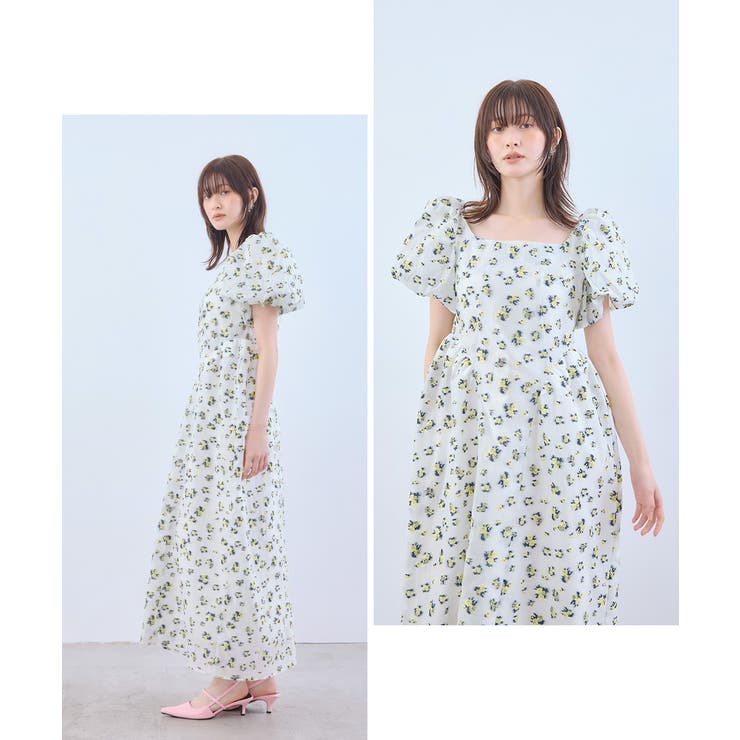 niana ニアナ フラワージャガードフォルムドレス | Fashion Letter | 詳細画像10 