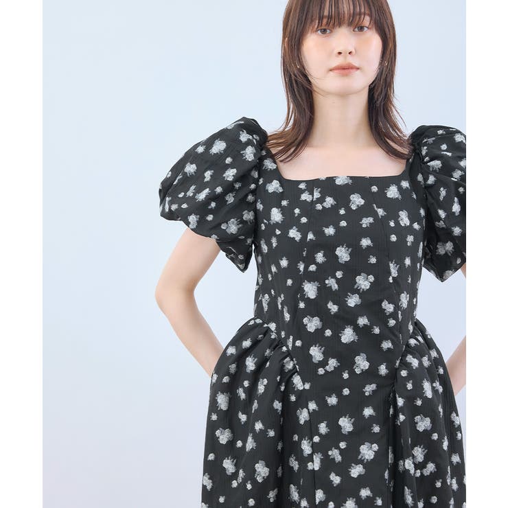 niana ニアナ フラワージャガードフォルムドレス | Fashion Letter | 詳細画像14 