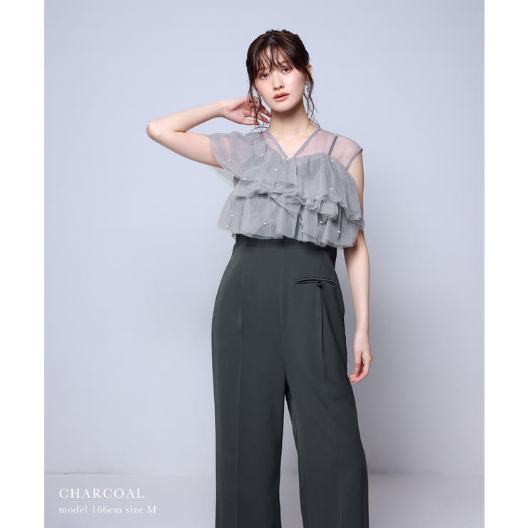 niana ニアナ シマーラッフルオールインワン | Fashion Letter | 詳細画像7 