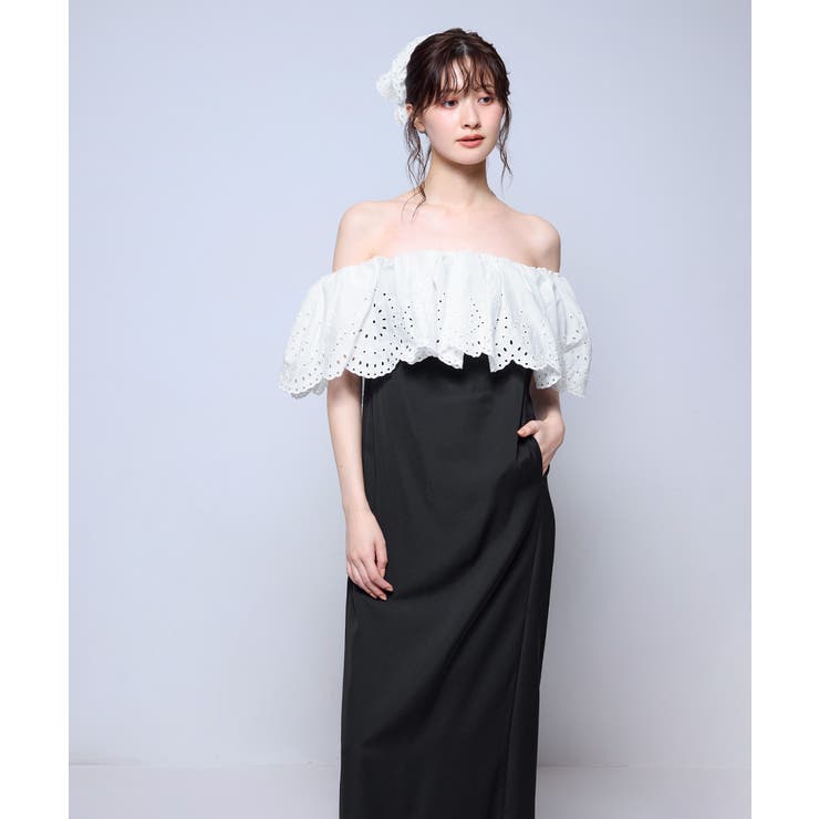 niana ニアナ カットワークフリルドレス | Fashion Letter | 詳細画像4 