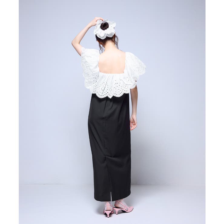 niana ニアナ カットワークフリルドレス | Fashion Letter | 詳細画像8 