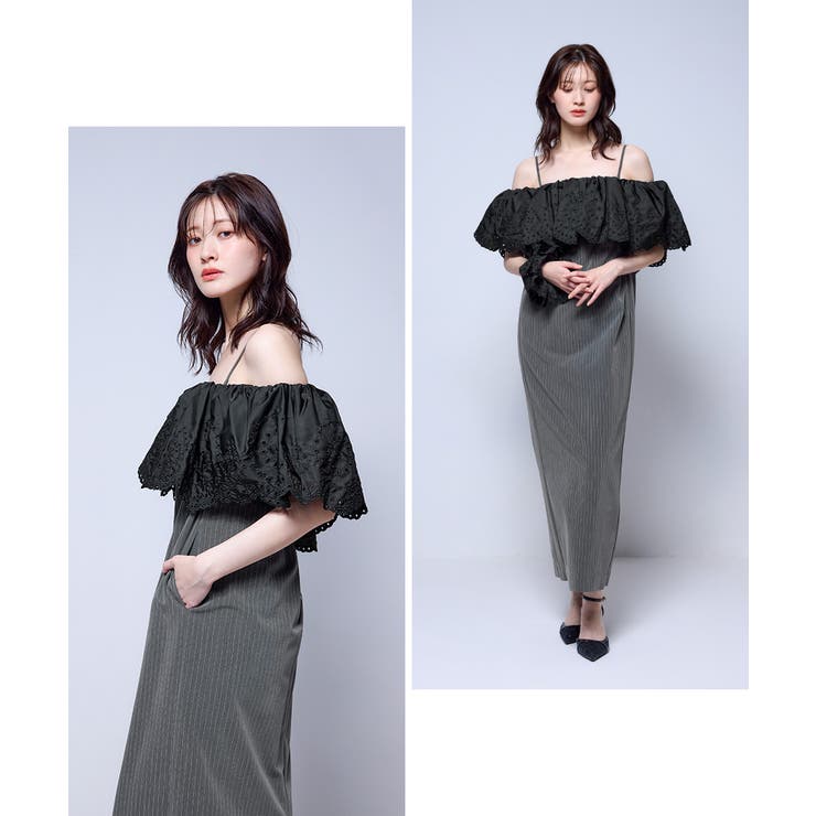niana ニアナ カットワークフリルドレス | Fashion Letter | 詳細画像12 