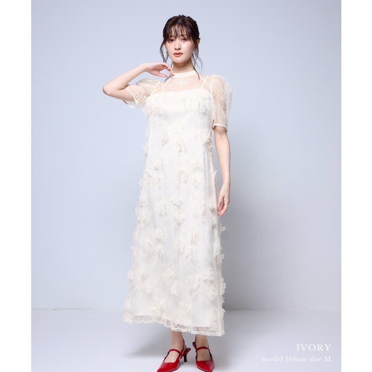 niana ニアナ フラワーレースドレス | Fashion Letter | 詳細画像8 