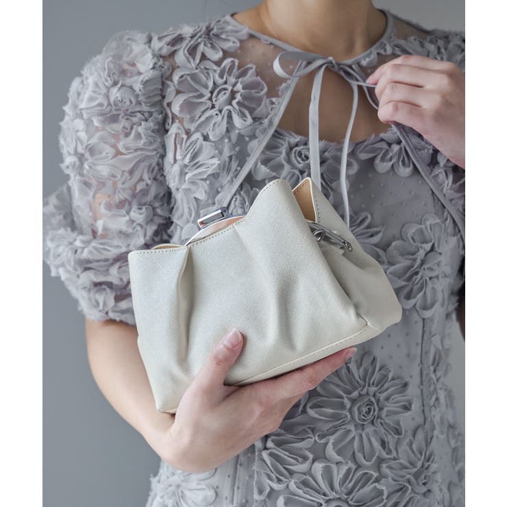 niana ニアナ ラメレザードレープバッグ | Fashion Letter | 詳細画像6 