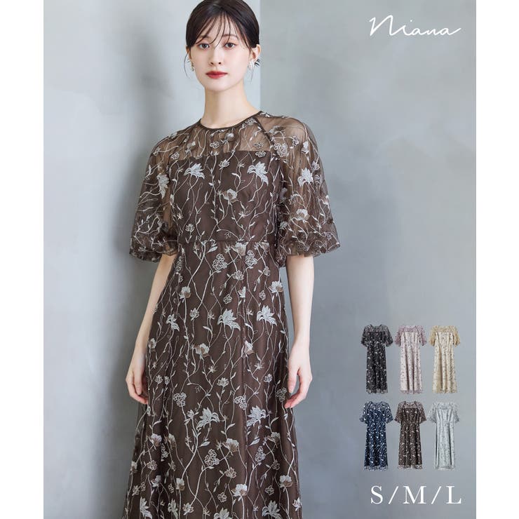niana ニアナ フラワーエンブロイダリードレス | Fashion Letter | 詳細画像1 