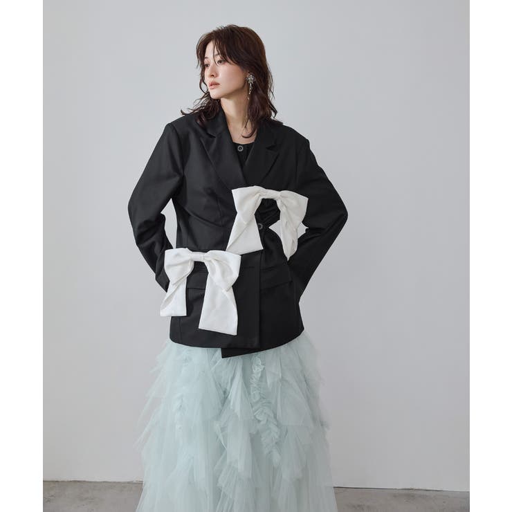 niana ニアナ ビッグリボンジャケット[品番：FT000010571]｜Fashion