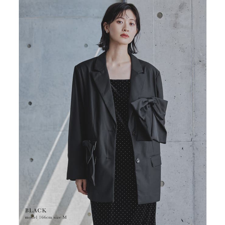 niana ニアナ ビッグリボンジャケット | Fashion Letter | 詳細画像12 