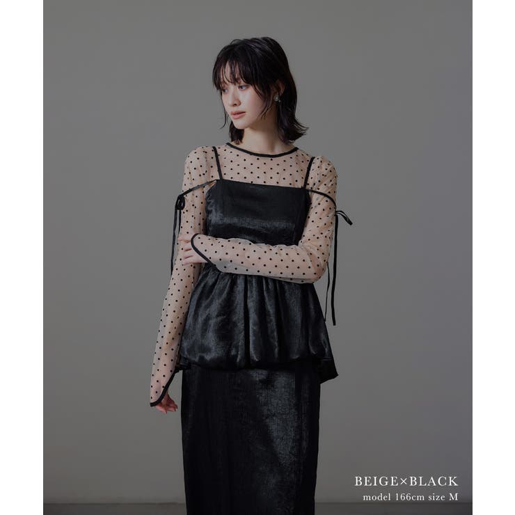 niana ニアナ ドットシアートップス | Fashion Letter | 詳細画像8 