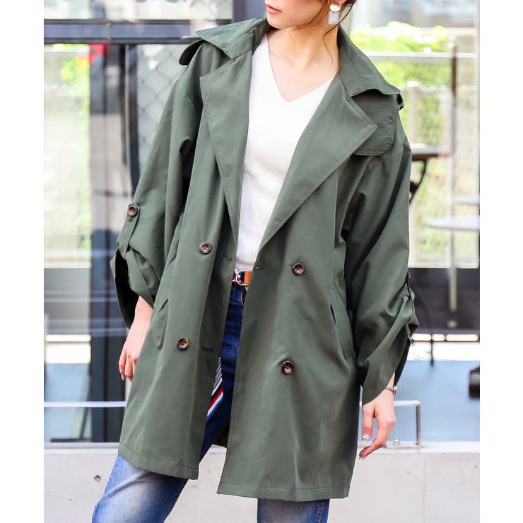 the letters トレンチコート 22aw THE LETTERS ショートトレンチコート - メルカリ