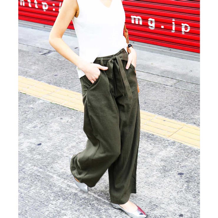 麻 リネンワイドパンツ レディース 品番 Ft Fashion Letter ファッションレター のレディースファッション 通販 Shoplist ショップリスト