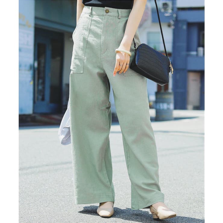 麻 リネンワイドパンツ レディース 品番 Ft Fashion Letter ファッションレター のレディースファッション 通販 Shoplist ショップリスト