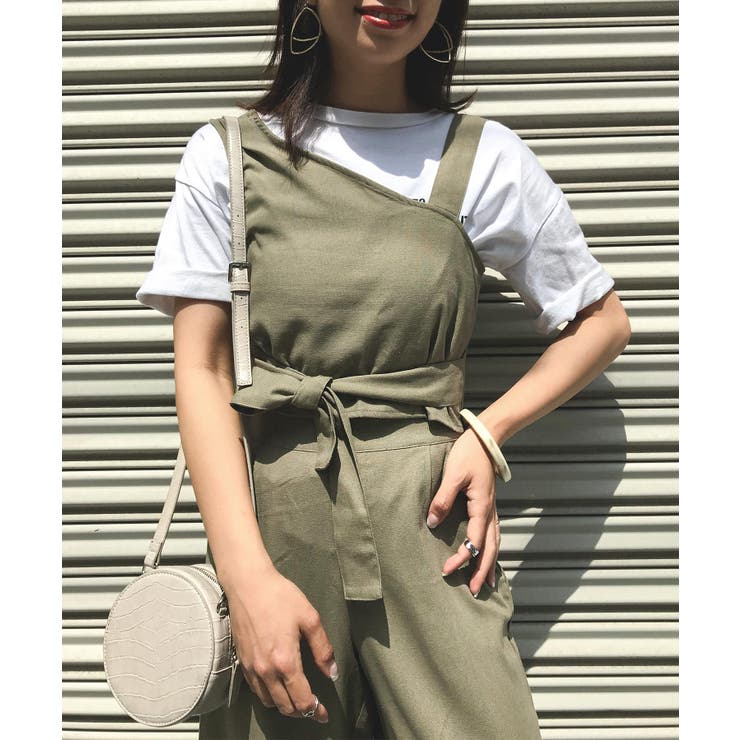 2点セットアップ ワンショルビスチェ ワイドパンツ 品番 Ft Fashion Letter ファッションレター のレディースファッション通販 Shoplist ショップリスト