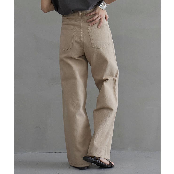 ハイウエストワイドストレートツイルパンツ レディース ツイルセミワイドパンツ 品番 Ft Fashion Letter ファッションレター のレディースファッション通販 Shoplist ショップリスト