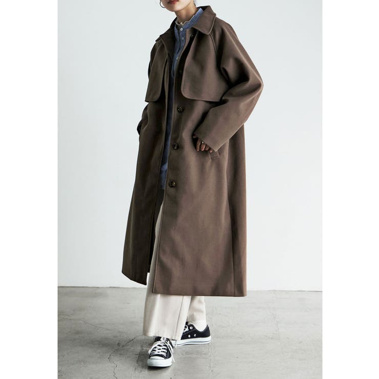 etoll エトル スタンドカラー＆ステンカラー2wayロングコート | Fashion Letter | 詳細画像11 