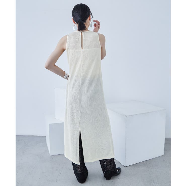 アメスリノースリーブワンピース バックスリット ワンピース | Fashion Letter | 詳細画像5 
