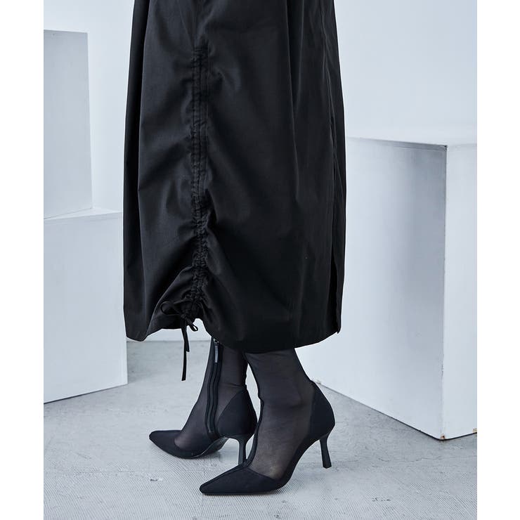 サイドシャーリング ノースリーブワンピース ワンピース | Fashion Letter | 詳細画像15 