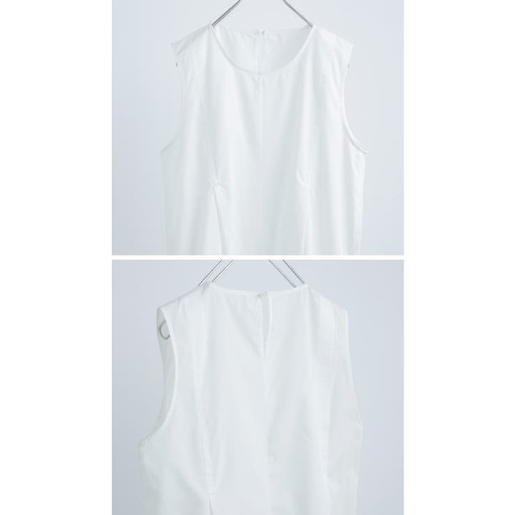 サイドシャーリング ノースリーブワンピース ワンピース | Fashion Letter | 詳細画像18 