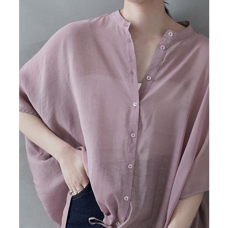 etoll エトル バックギャザードロストヘムブラウス | Fashion Letter | 詳細画像4 