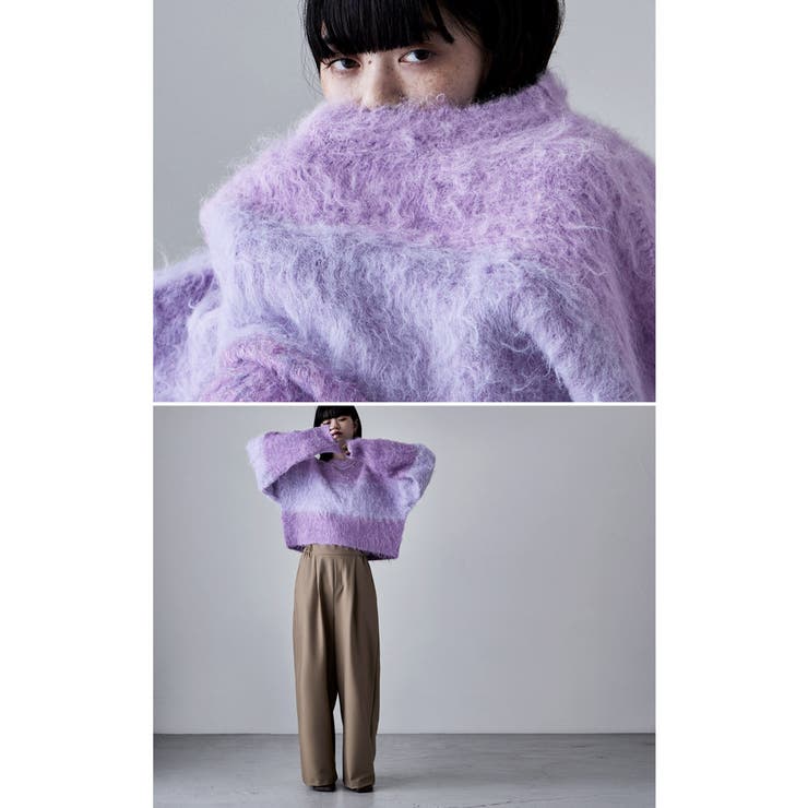 ella シャギー ショート プルオーバー　アイボリー シャギープルオーバー|allureville OFFICIAL SITE / ONLINE SHOP
