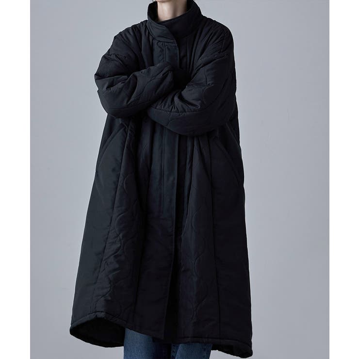 商品画像：エルマンノシェルヴィーノ ロングコート 異素材 切り替え ジップ 3