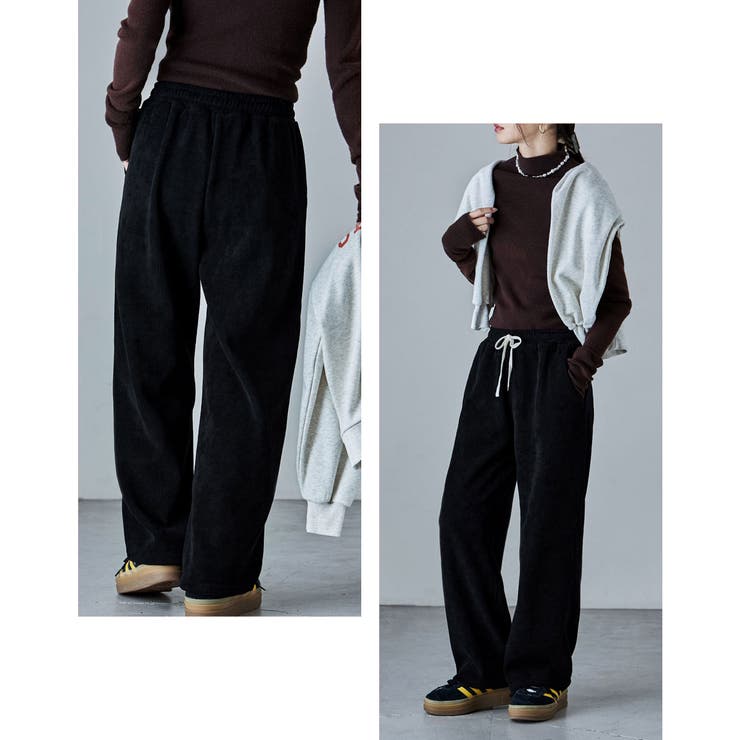 etoll エトル 裏起毛コーデュロイウォームパンツ | Fashion Letter | 詳細画像4 