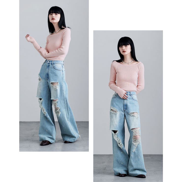 etoll エトル ボートネックリブニット | Fashion Letter | 詳細画像18 