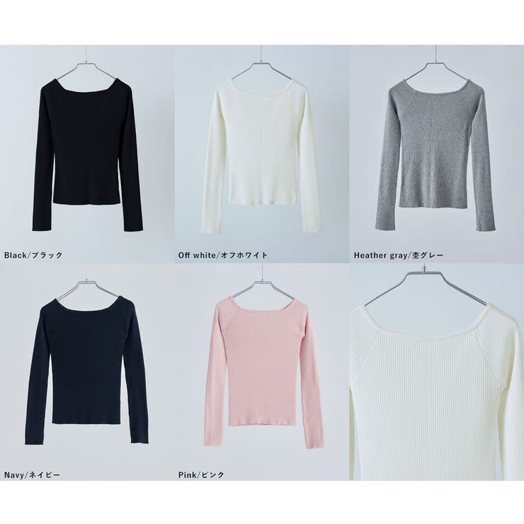 etoll エトル ボートネックリブニット | Fashion Letter | 詳細画像19 