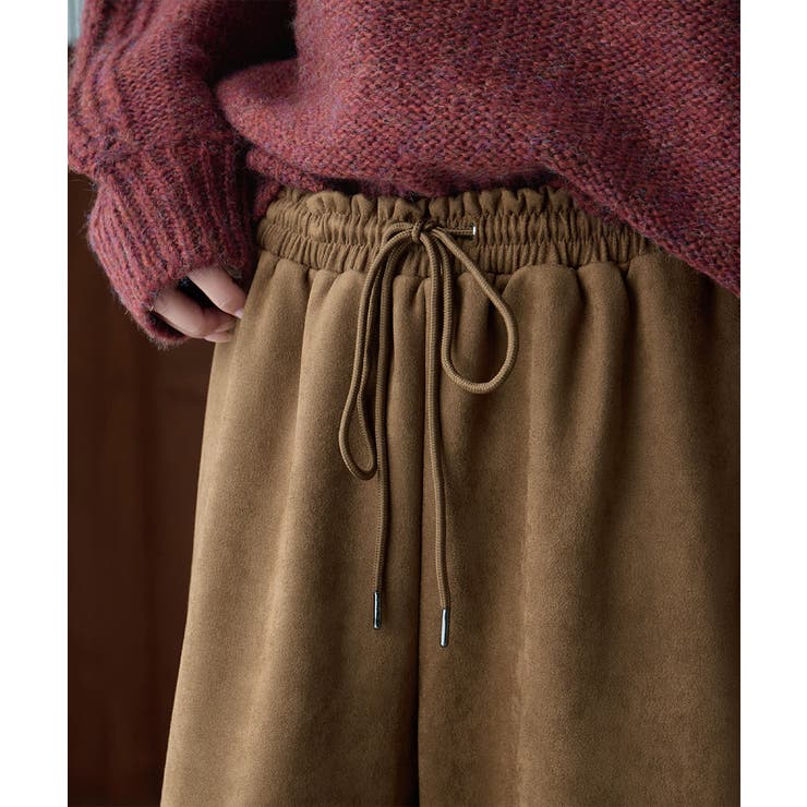 etoll エトル スエードライクワイドイージーパンツ | Fashion Letter | 詳細画像11 