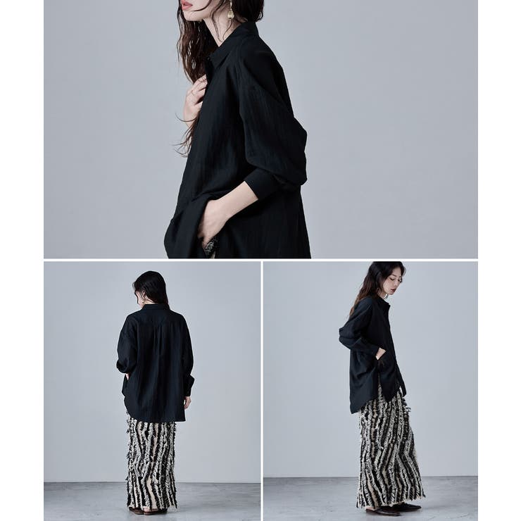 etoll エトル ワッシャーシアーオーバーシャツ | Fashion Letter | 詳細画像3 