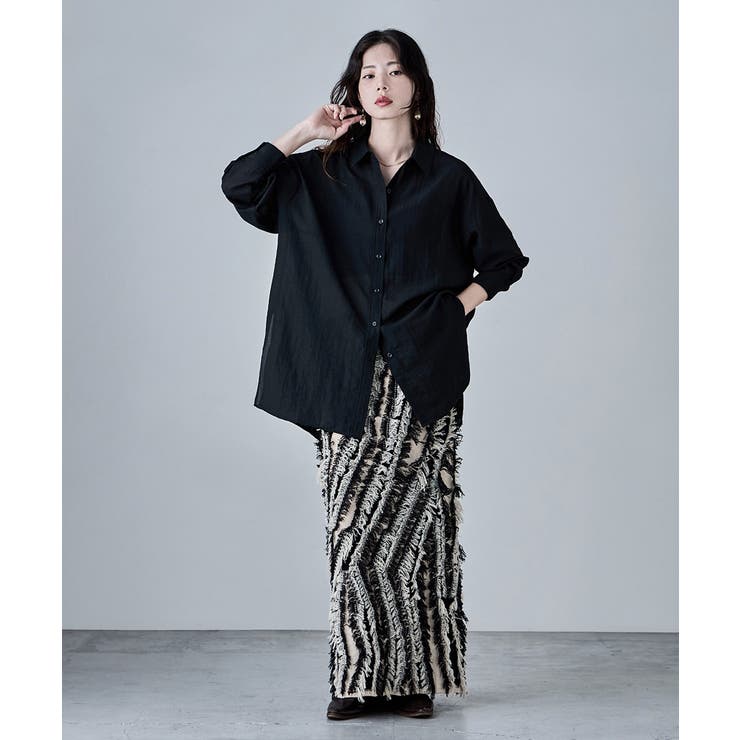 etoll エトル ワッシャーシアーオーバーシャツ | Fashion Letter | 詳細画像4 