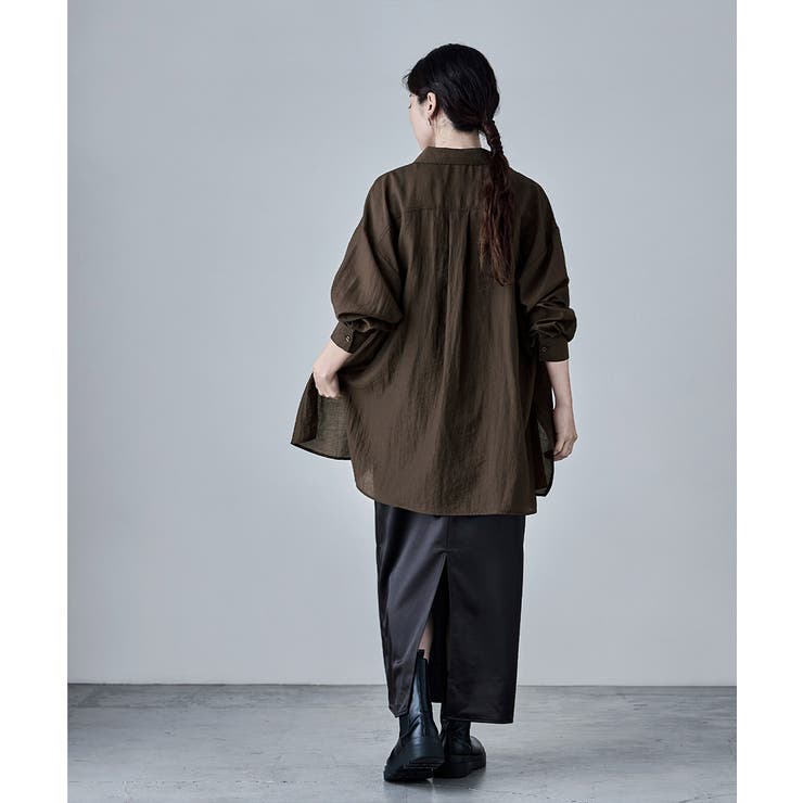 etoll エトル ワッシャーシアーオーバーシャツ | Fashion Letter | 詳細画像15 