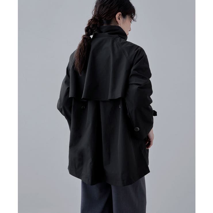 etoll エトル 2wayスタンドカラーAラインコート | Fashion Letter | 詳細画像4 
