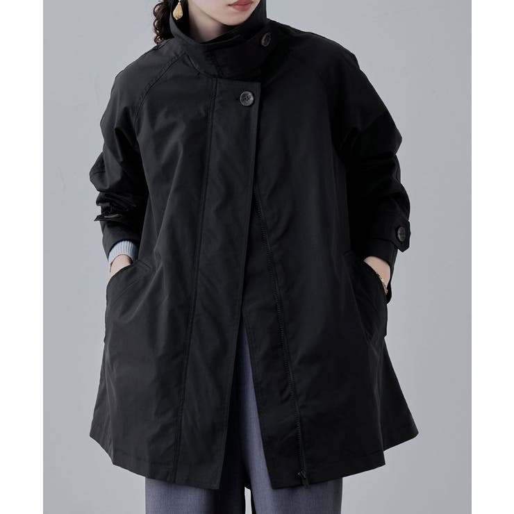 etoll エトル 2wayスタンドカラーAラインコート | Fashion Letter | 詳細画像8 