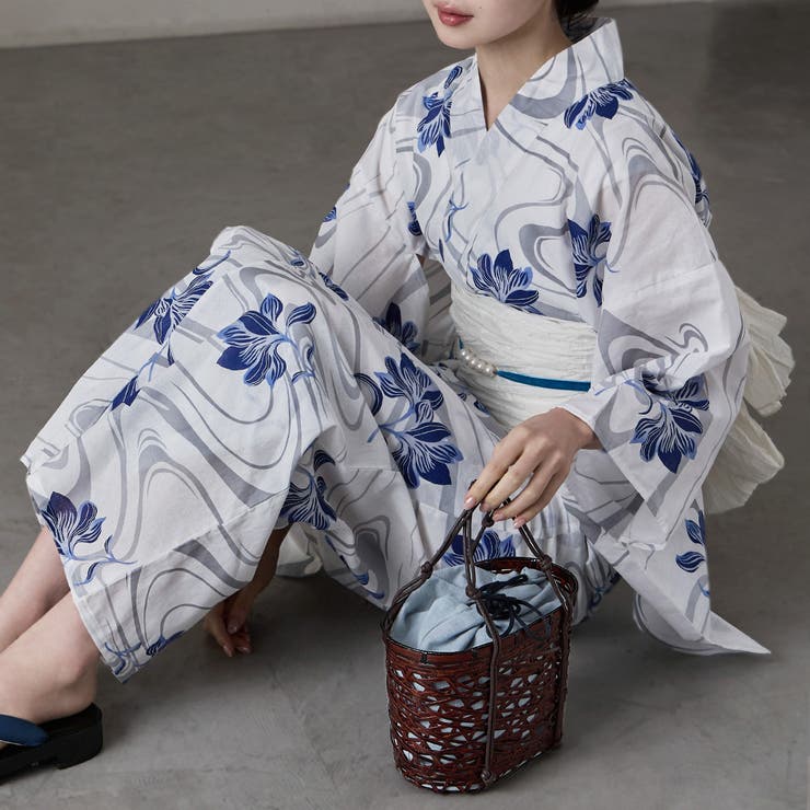 asaka アサカ 巾着付きブラウンかごバッグ | Fashion Letter | 詳細画像10 