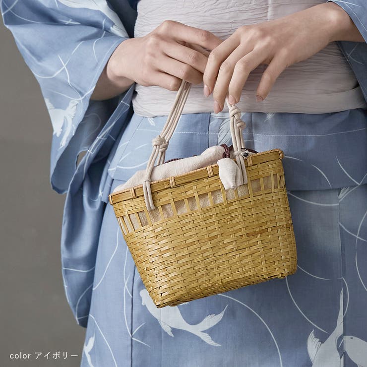 asaka アサカ 巾着付きかごバッグ | Fashion Letter | 詳細画像7 
