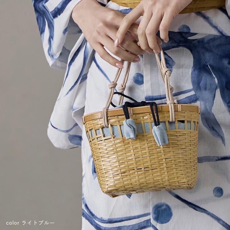 asaka アサカ 巾着付きかごバッグ | Fashion Letter | 詳細画像10 