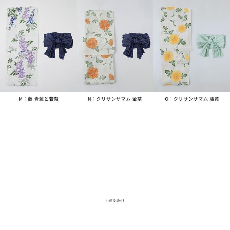 asaka アサカ 綿麻仕立て上がり浴衣＋しわ兵児帯 | Fashion Letter | 詳細画像5 