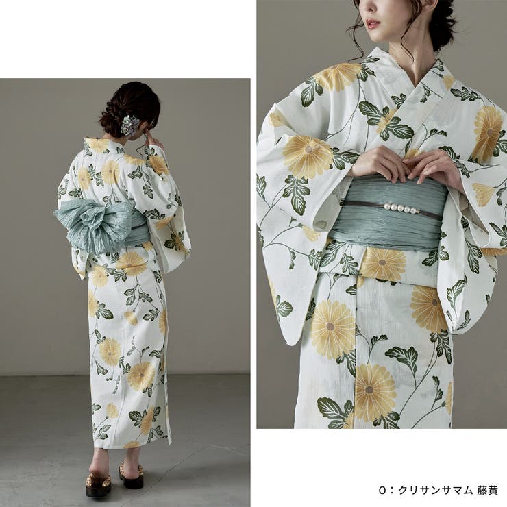 asaka アサカ 綿麻仕立て上がり浴衣＋しわ兵児帯 | Fashion Letter | 詳細画像20 