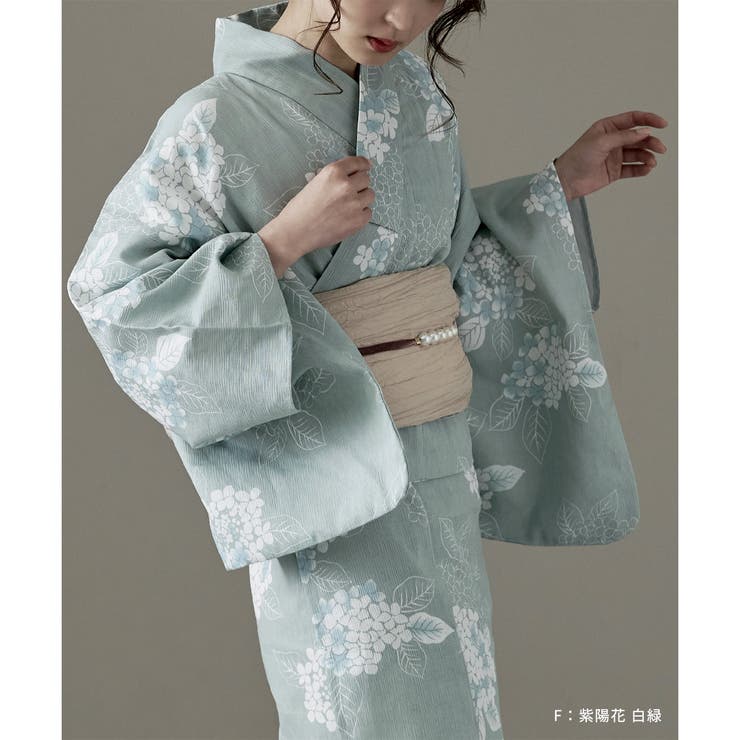 asaka アサカ セパレート綿浴衣＋しわ兵児帯 | Fashion Letter | 詳細画像12 