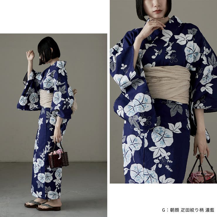 asaka アサカ セパレート綿浴衣＋しわ兵児帯 | Fashion Letter | 詳細画像14 
